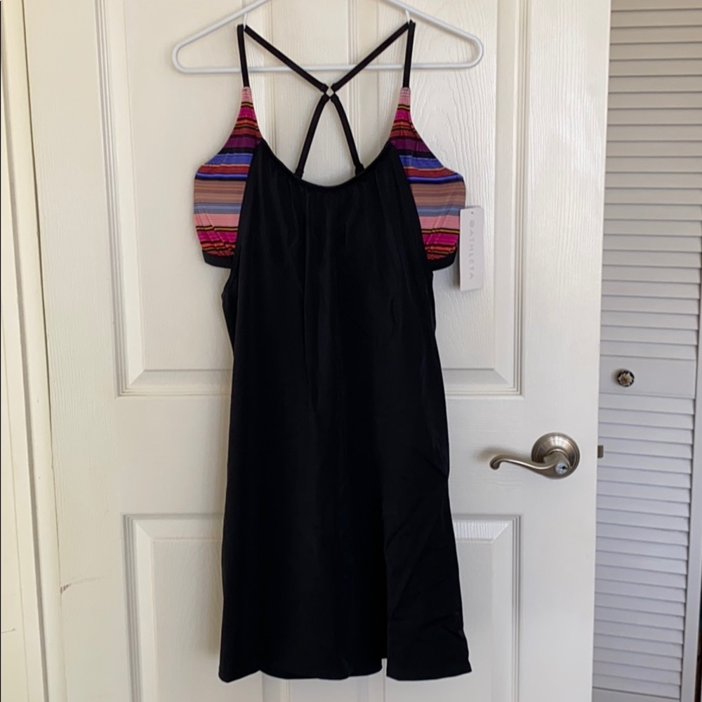ATHLETA Blousy Tankini Dress. NEW w/tags. 38D/DD